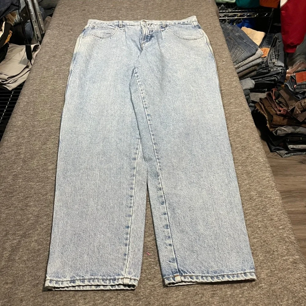 Vintage Guess Jeans Georges Marciano 40x35 Light Wash Made in USA 10024 Denim